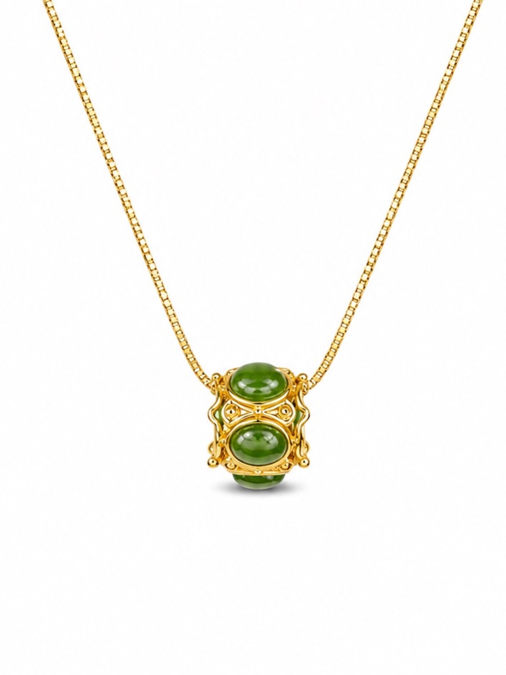 #P24 Jade Barrel Pendant
